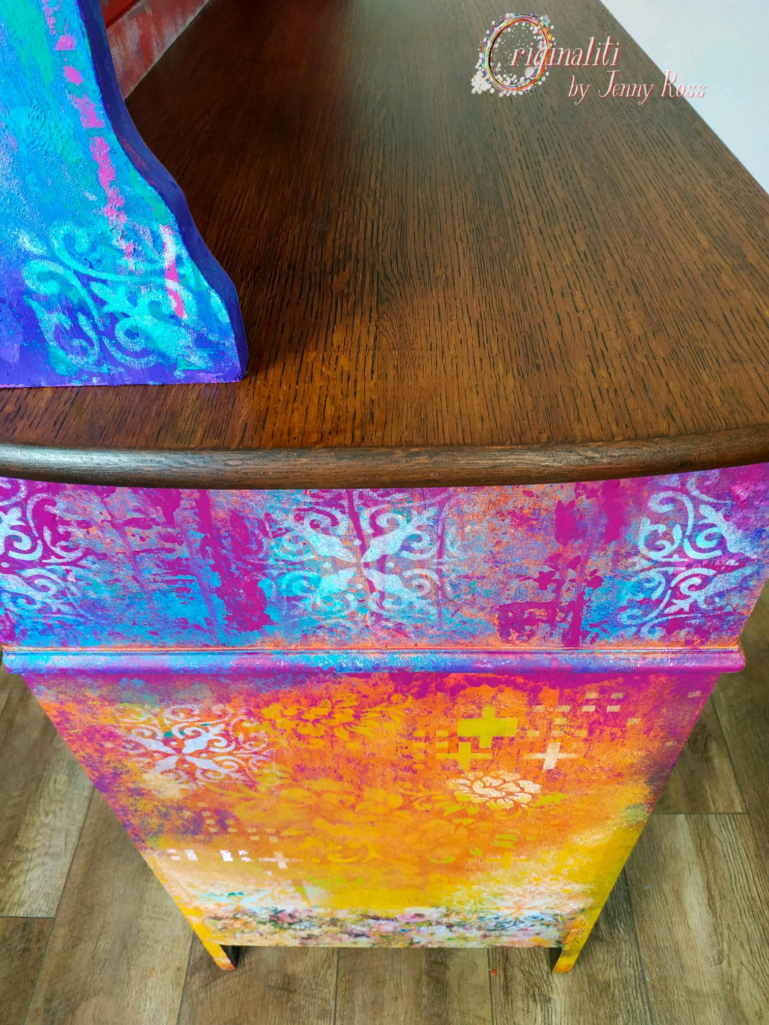 Dresser top down view